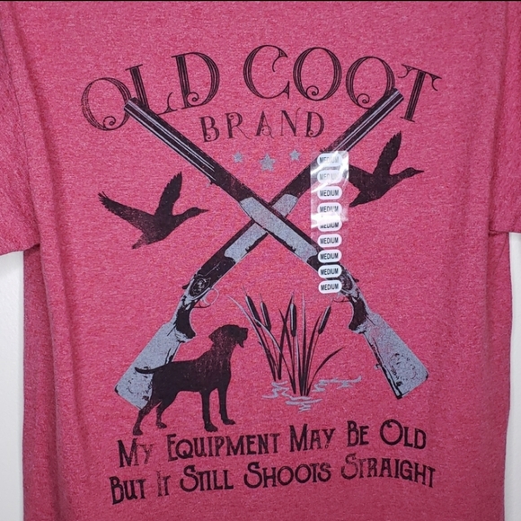 Old Coot Graphic Tee Dog Hunter M - Picture 4 of 8